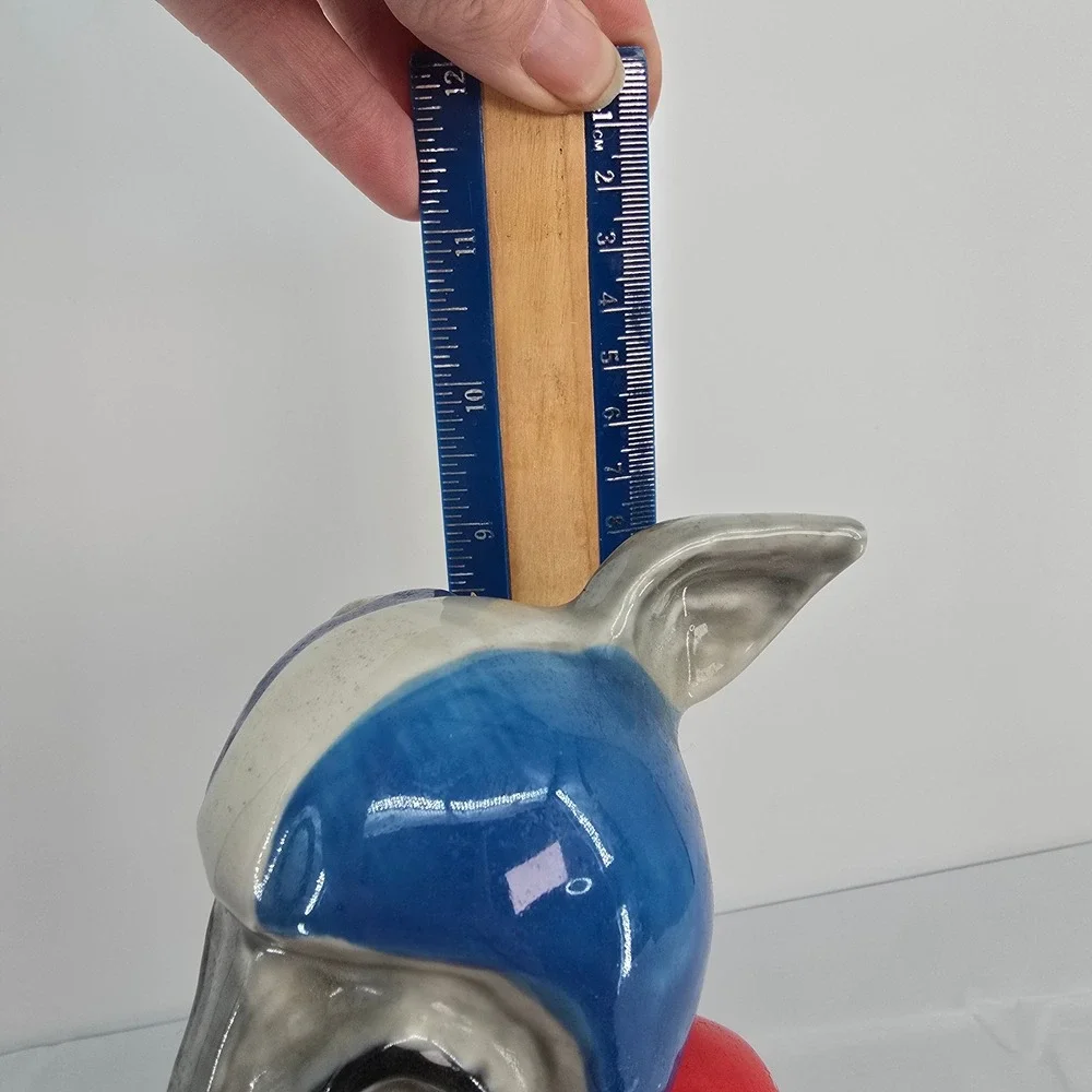 Vintage Jim Beam Democratic Donkey Football Decanter Regal China 1970s 4/5 Quart